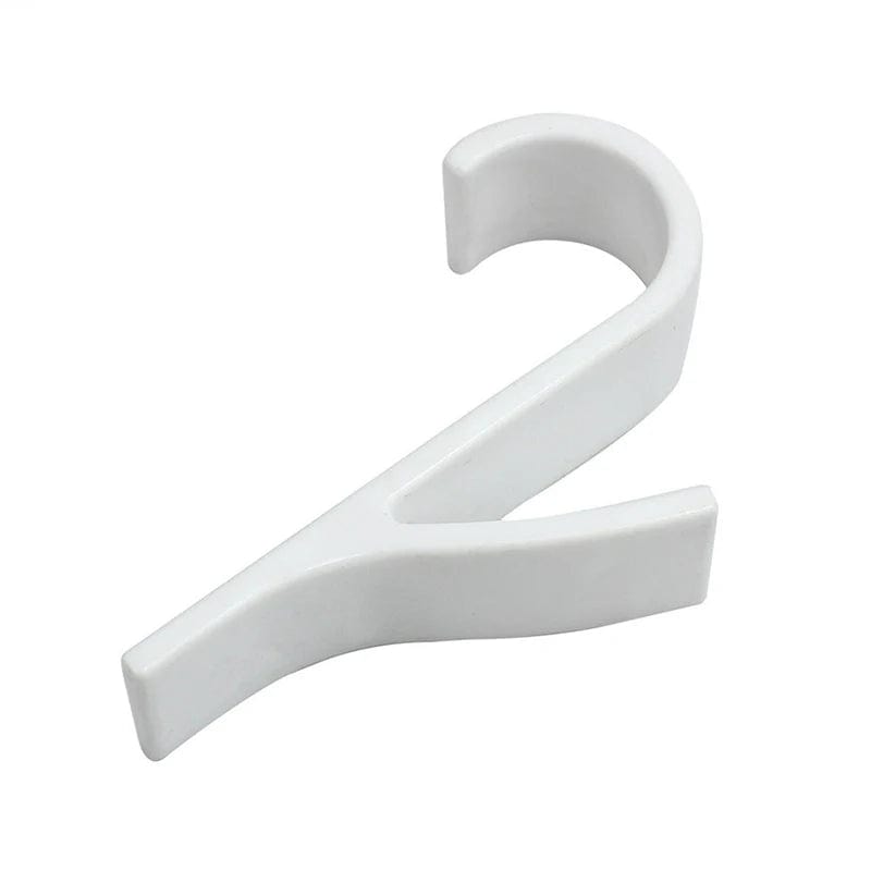 Organisateur de rangement pour radiateur de salle de bain blanc transparent - Coat Hook Eco-Friendly
