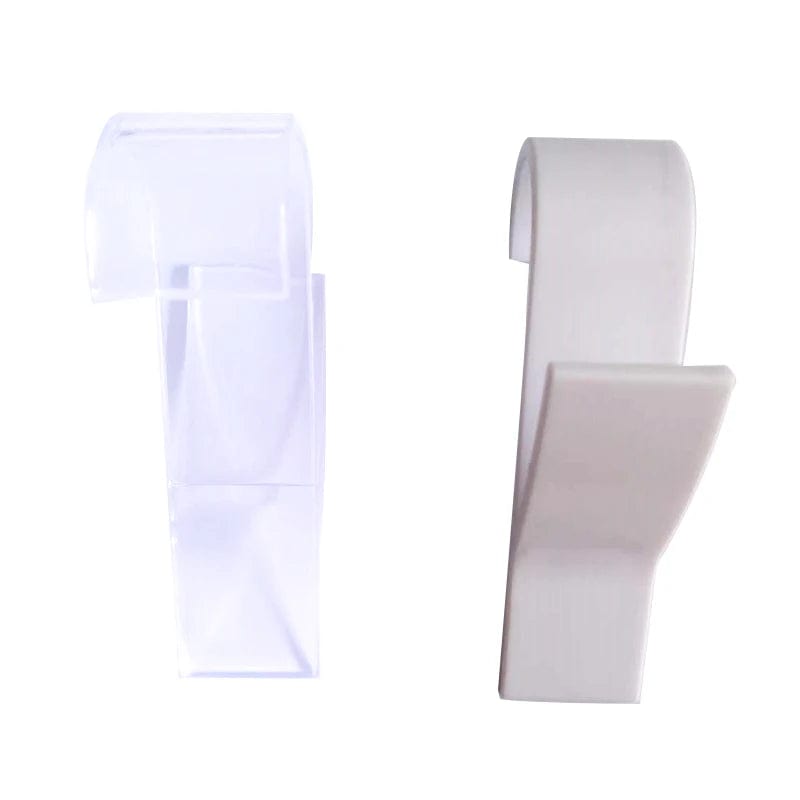 Organisateur de rangement pour radiateur de salle de bain blanc transparent - Coat Hook Eco-Friendly