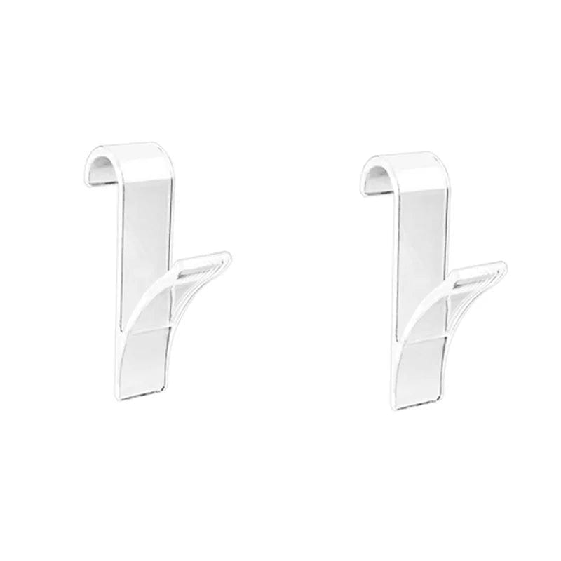 Organisateur de rangement pour radiateur de salle de bain blanc transparent - Coat Hook Eco-Friendly