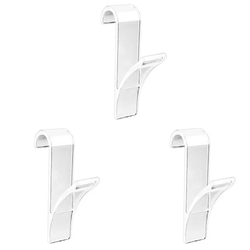 Organisateur de rangement pour radiateur de salle de bain blanc transparent - Coat Hook Eco-Friendly