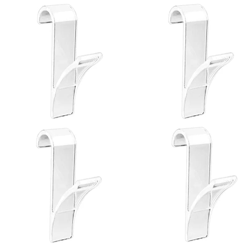 Organisateur de rangement pour radiateur de salle de bain blanc transparent - Coat Hook Eco-Friendly