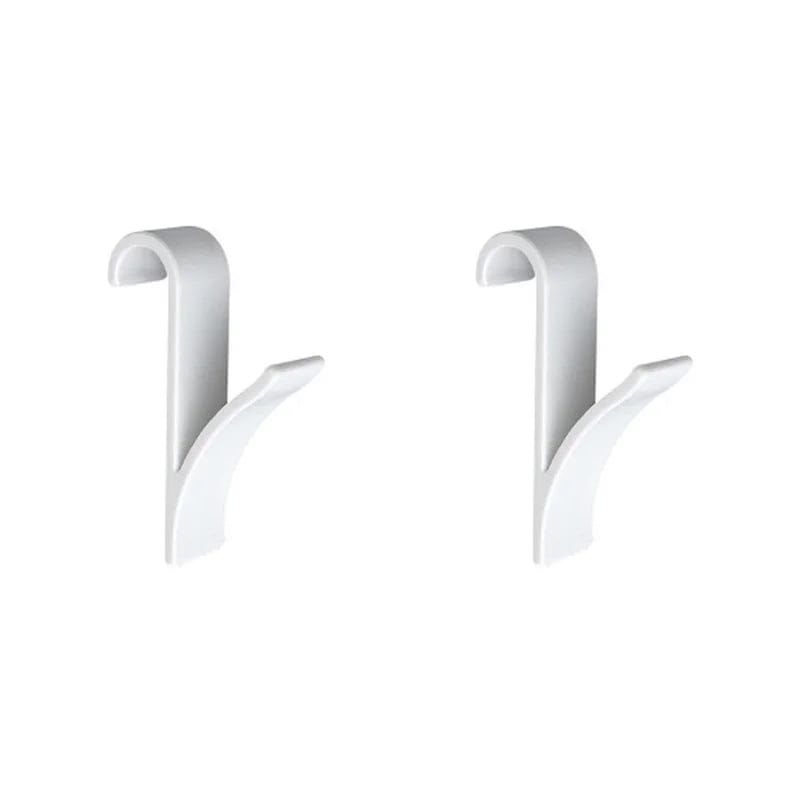 Organisateur de rangement pour radiateur de salle de bain blanc transparent - Coat Hook Eco-Friendly