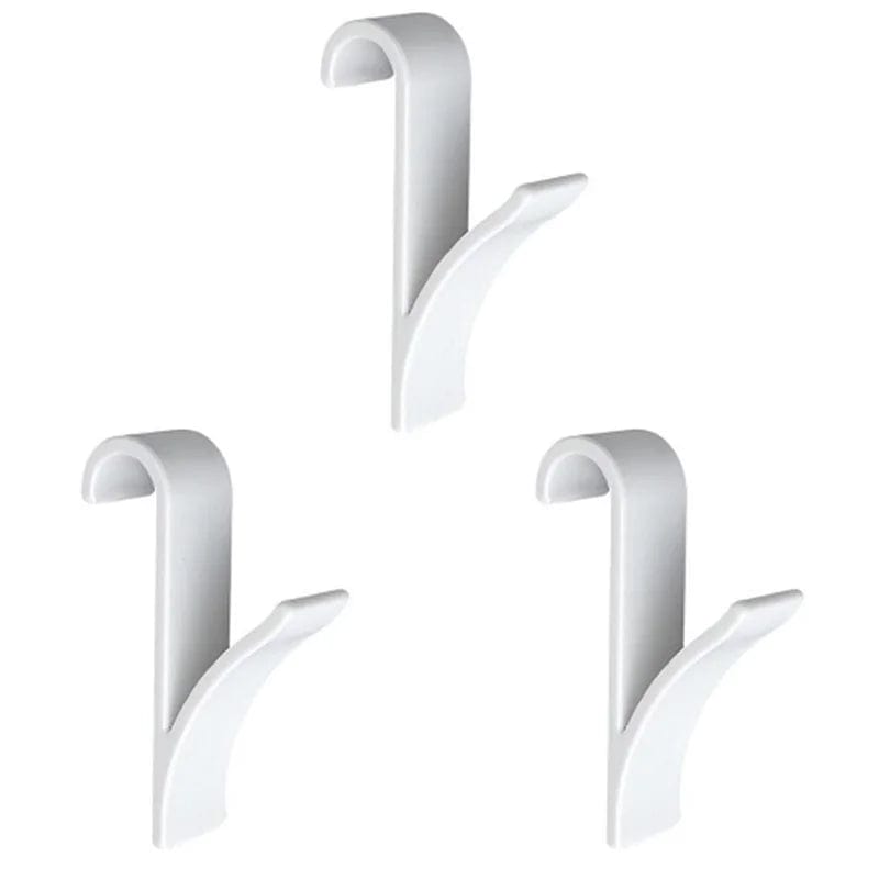 Organisateur de rangement pour radiateur de salle de bain blanc transparent - Coat Hook Eco-Friendly