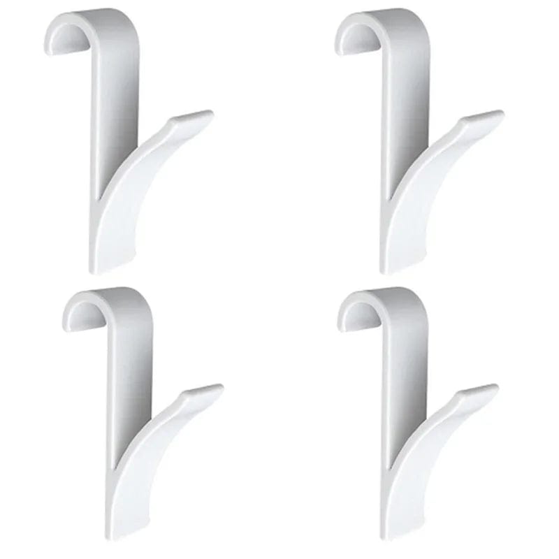 Organisateur de rangement pour radiateur de salle de bain blanc transparent - Coat Hook Eco-Friendly