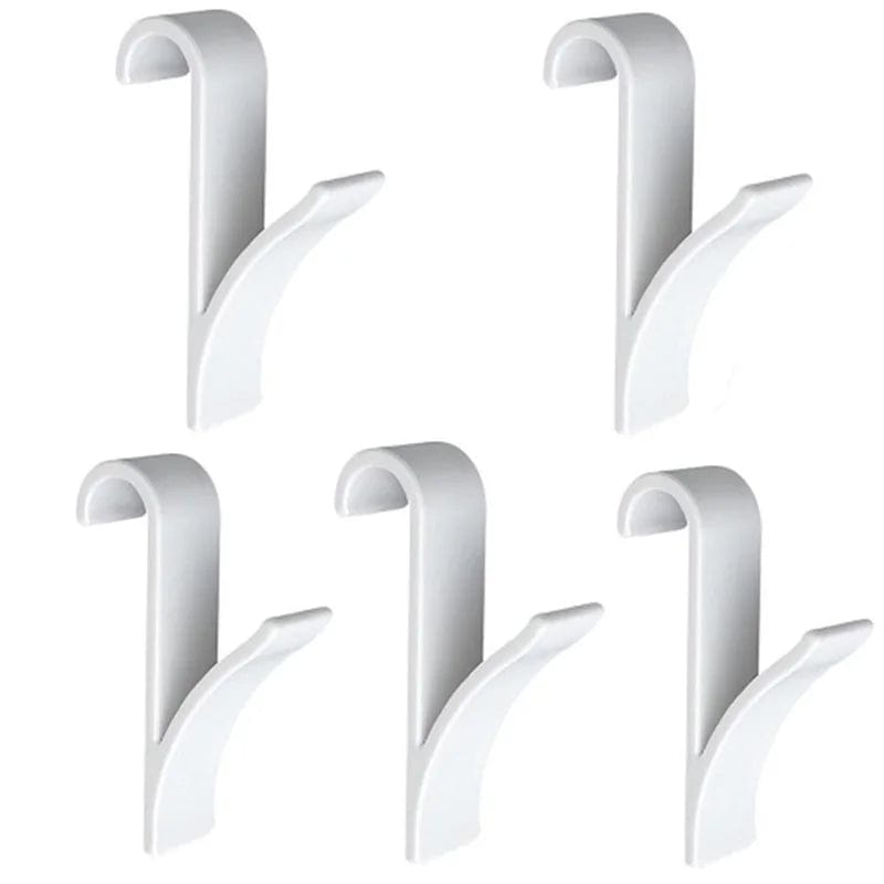 Organisateur de rangement pour radiateur de salle de bain blanc transparent - Coat Hook Eco-Friendly