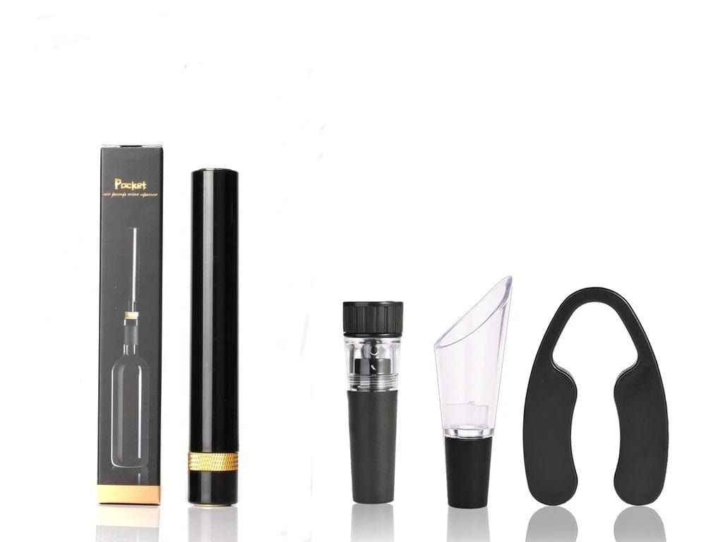 Ouvre-bouteille à vin sous pression air Pompe Vacuum Liège en Acier Inoxydable - Accessoire Cave à Vin