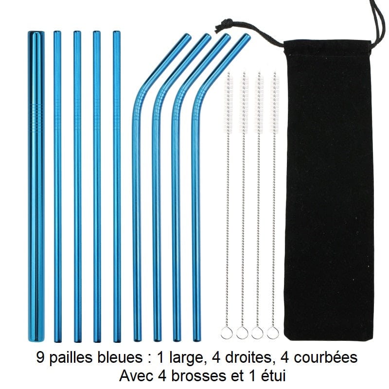 Pailles réutilisables en inox 100003054