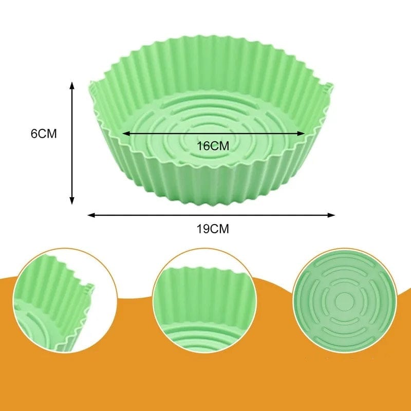 Panier de Cuisson en Silicone pour Air Fryer (16x19x6 cm) Air Fryer