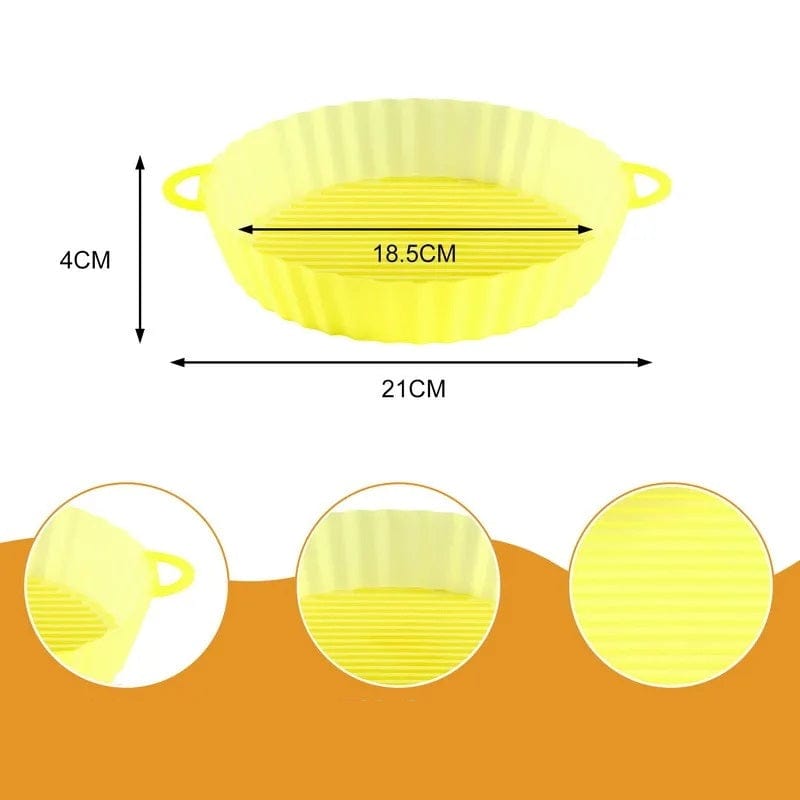 Panier de Cuisson en Silicone pour Air Fryer (18,5x21x4 cm) Air Fryer
