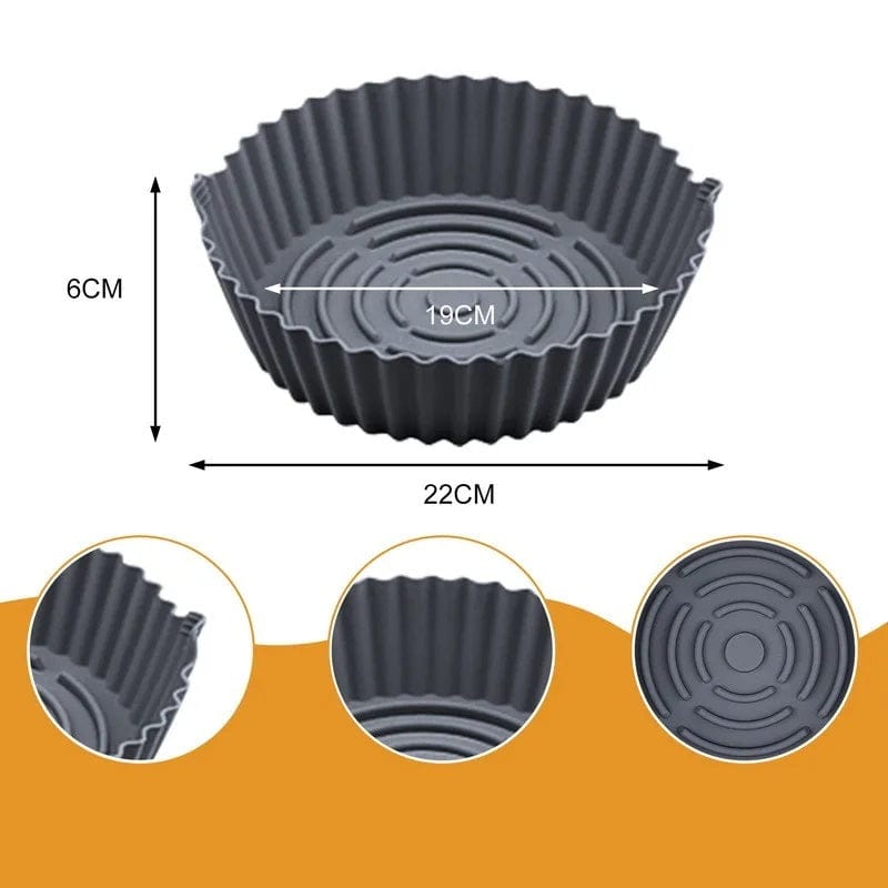Panier de Cuisson en Silicone pour Air Fryer (19x22x6 cm) Air Fryer