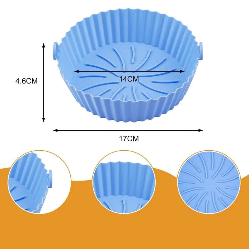Panier de Cuisson en Silicone pour Friteuse sans Huile (14x17x4,6 cm) Friteuse sans Huile