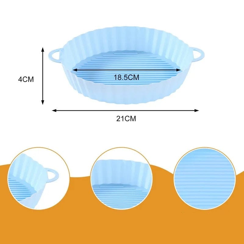 Panier de Cuisson en Silicone pour Friteuse sans Huile (18,5x21x4 cm) Friteuse sans Huile