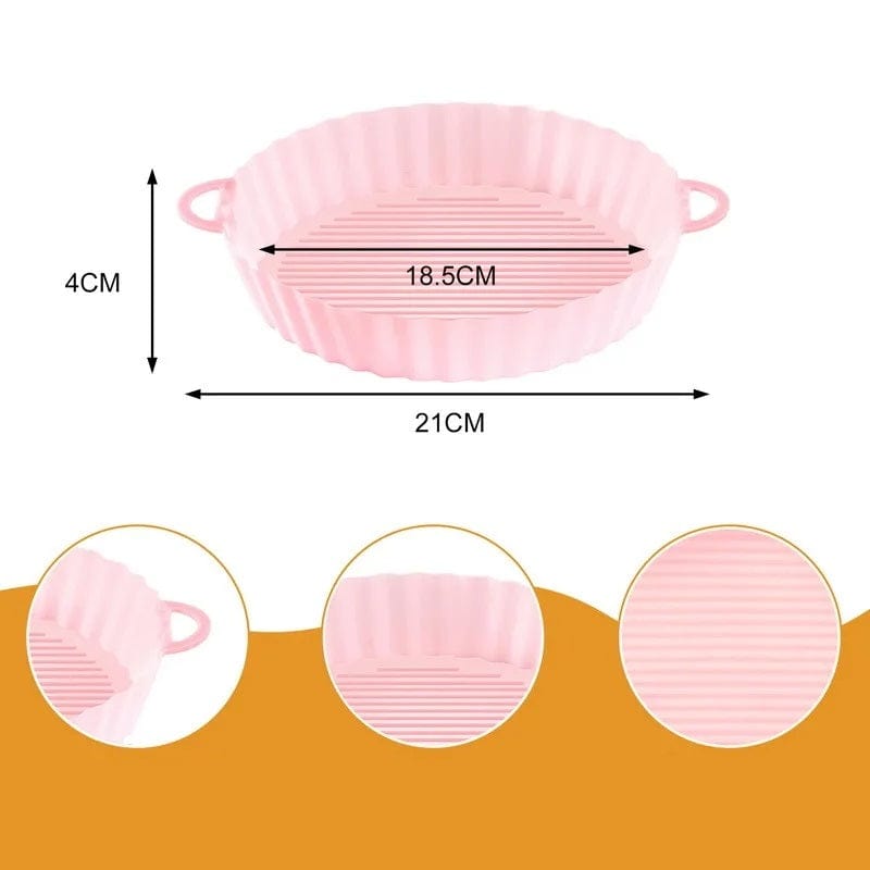 Panier de Cuisson en Silicone pour Friteuse sans Huile (18,5x21x4 cm) Friteuse sans Huile