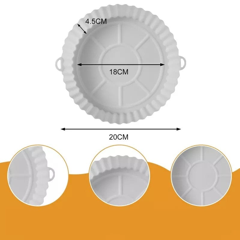 Panier de Cuisson en Silicone pour Friteuse sans Huile (18x20x4,5 cm) Friteuse sans Huile
