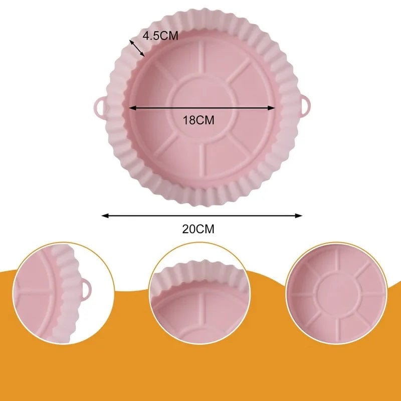 Panier de Cuisson en Silicone pour Friteuse sans Huile (18x20x4,5 cm) Friteuse sans Huile