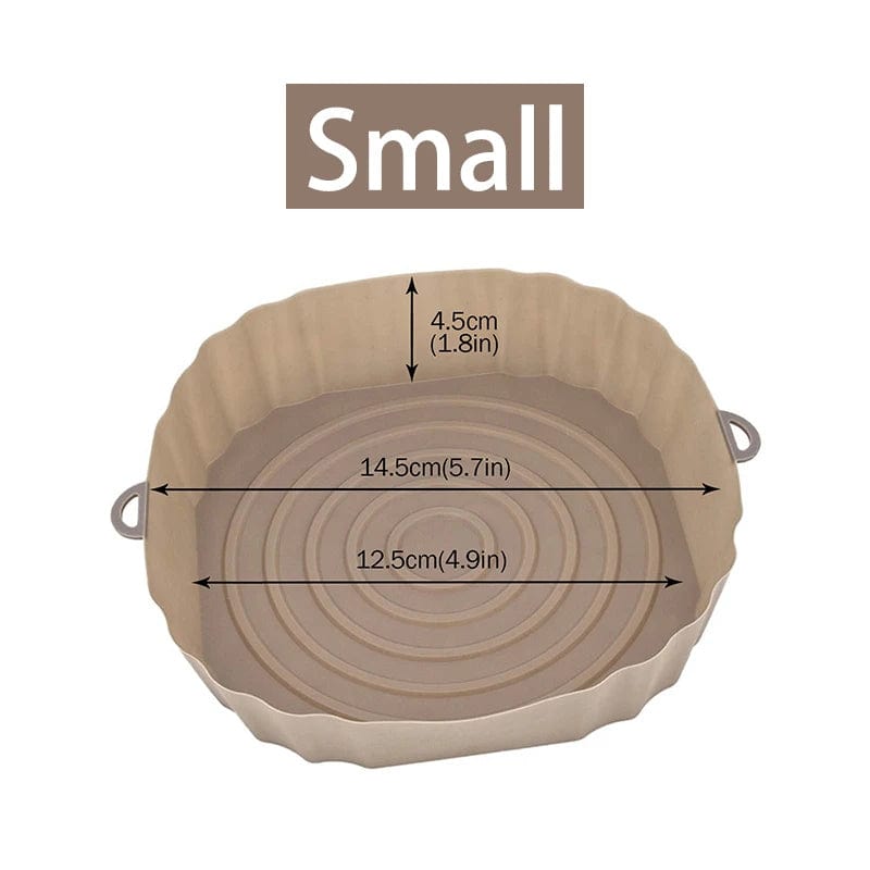 Panier en silicone réutilisable pour friteuse sans huile - Lot de 3 - Eco-Friendly