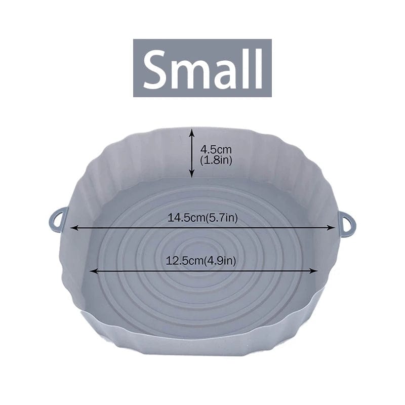 Panier en silicone réutilisable pour friteuse sans huile - Lot de 3 - Eco-Friendly