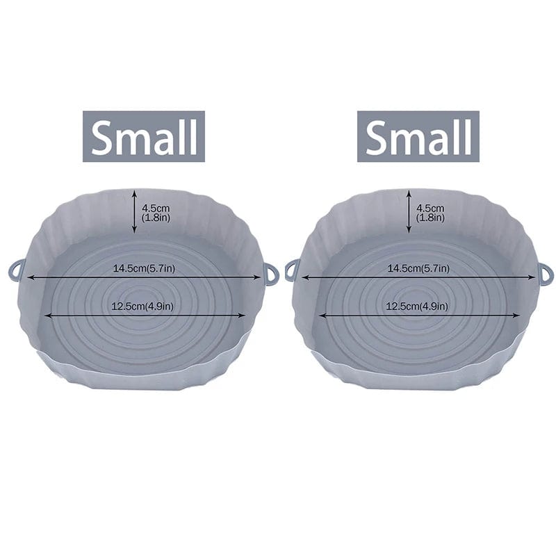 Panier en silicone réutilisable pour friteuse sans huile - Lot de 3 - Eco-Friendly