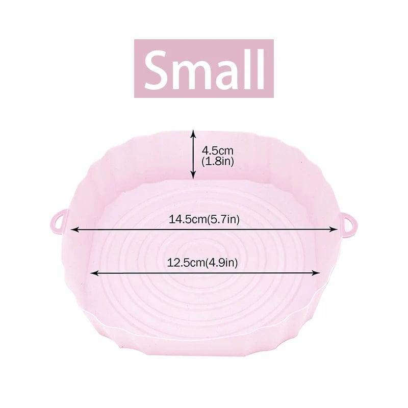 Panier en silicone réutilisable pour friteuse sans huile - Lot de 3 - Eco-Friendly