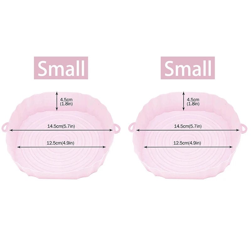 Panier en silicone réutilisable pour friteuse sans huile - Lot de 3 - Eco-Friendly