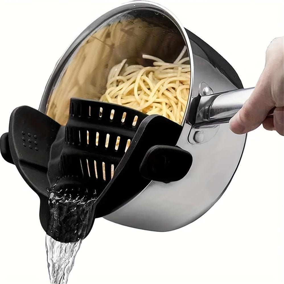 Passoire en Silicone pour Casseroles - Filtrage Facile, Manuelle, Fruits, Légumes - NL25678