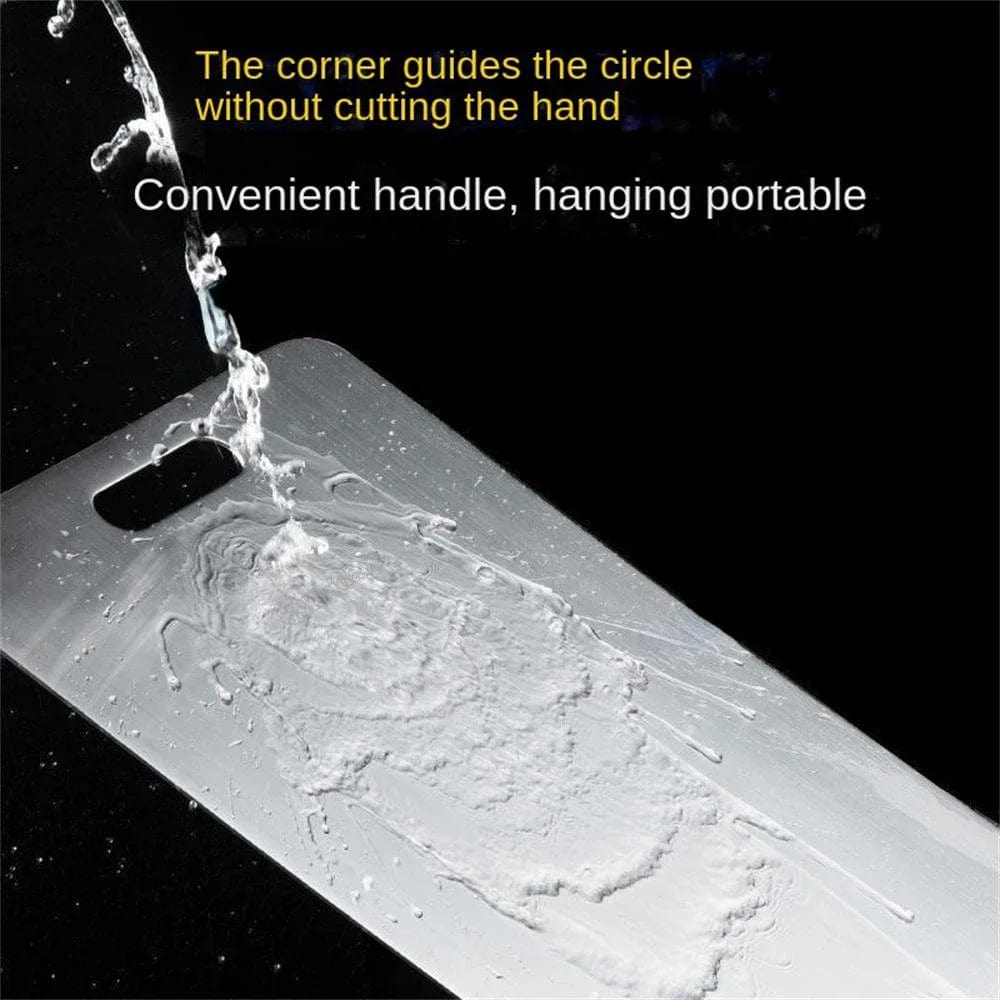 Planche à découper de cuisine en acier inoxydable 316 double face - Épaisse et antibactérienne Planche à Découper