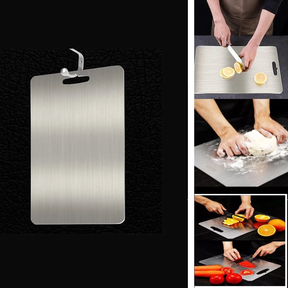 Planche à découper de cuisine en acier inoxydable multifonctionnelle Planche à Découper