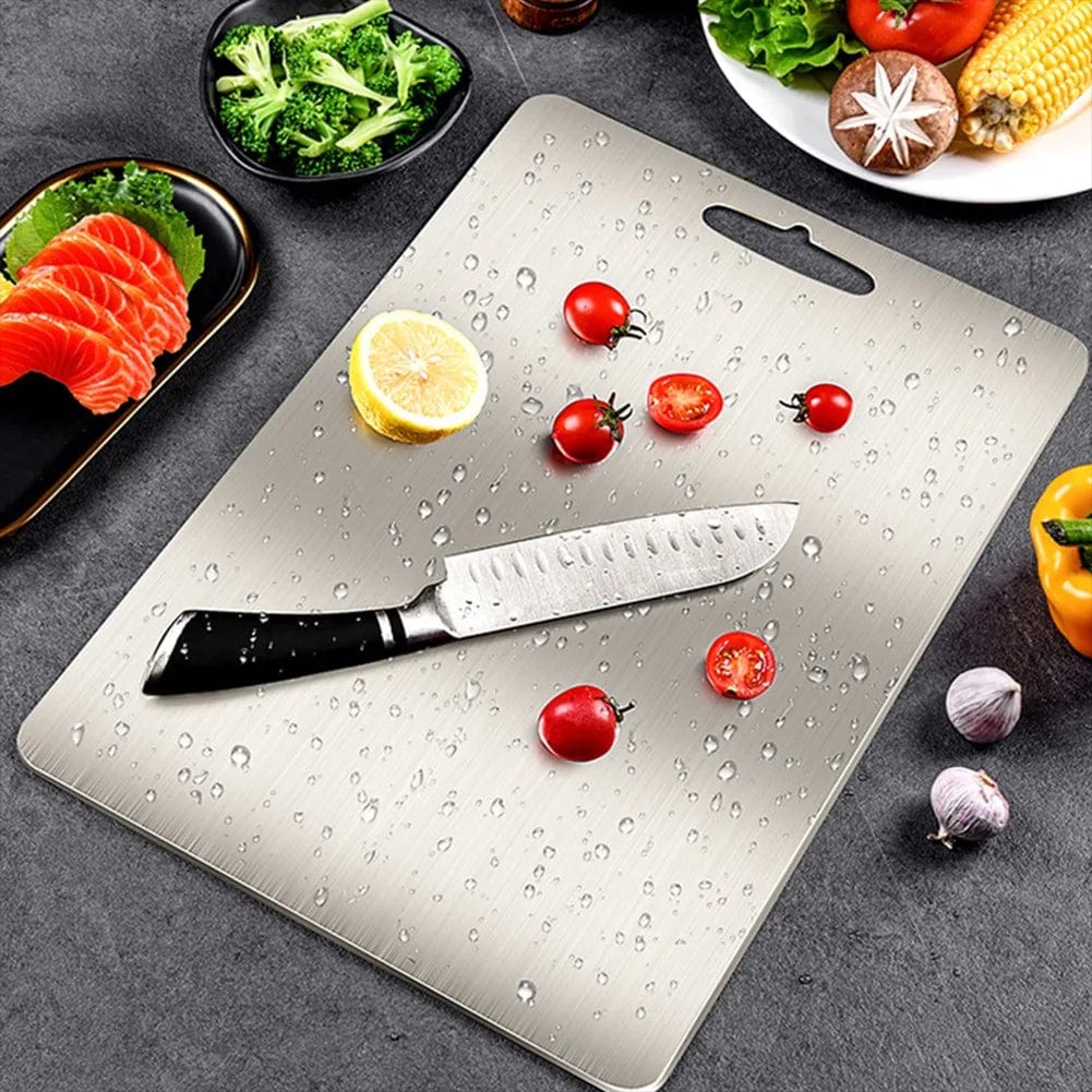 Planche à découper de cuisine en acier inoxydable multifonctionnelle Planche à Découper