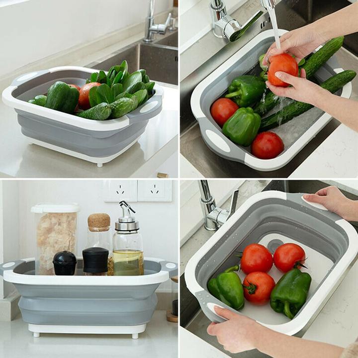 Planche à découper et Bac à légumes 2-en-1