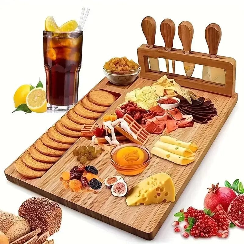 Planche À Découper Multifonction Avec 4 Outils De Coupe