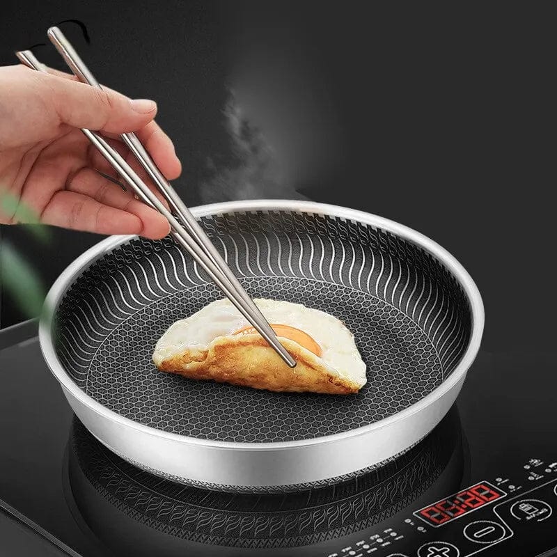 Poêle Innovante au Revêtement en nid d'abeille pour une Cuisson Parfaite