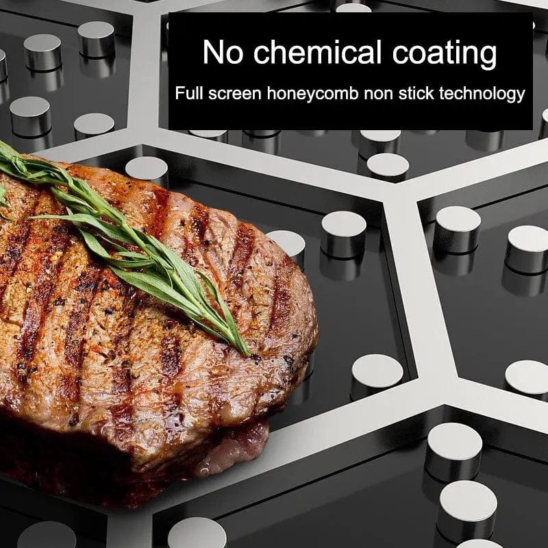 Poêle Innovante au Revêtement en nid d'abeille pour une Cuisson Parfaite