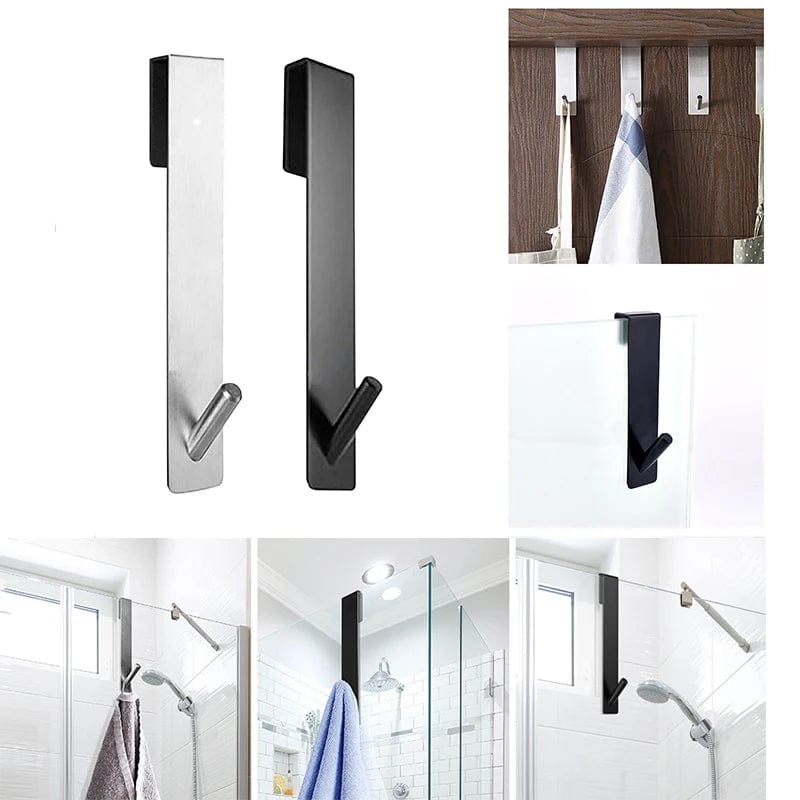 Porte-serviettes mural en acier inoxydable