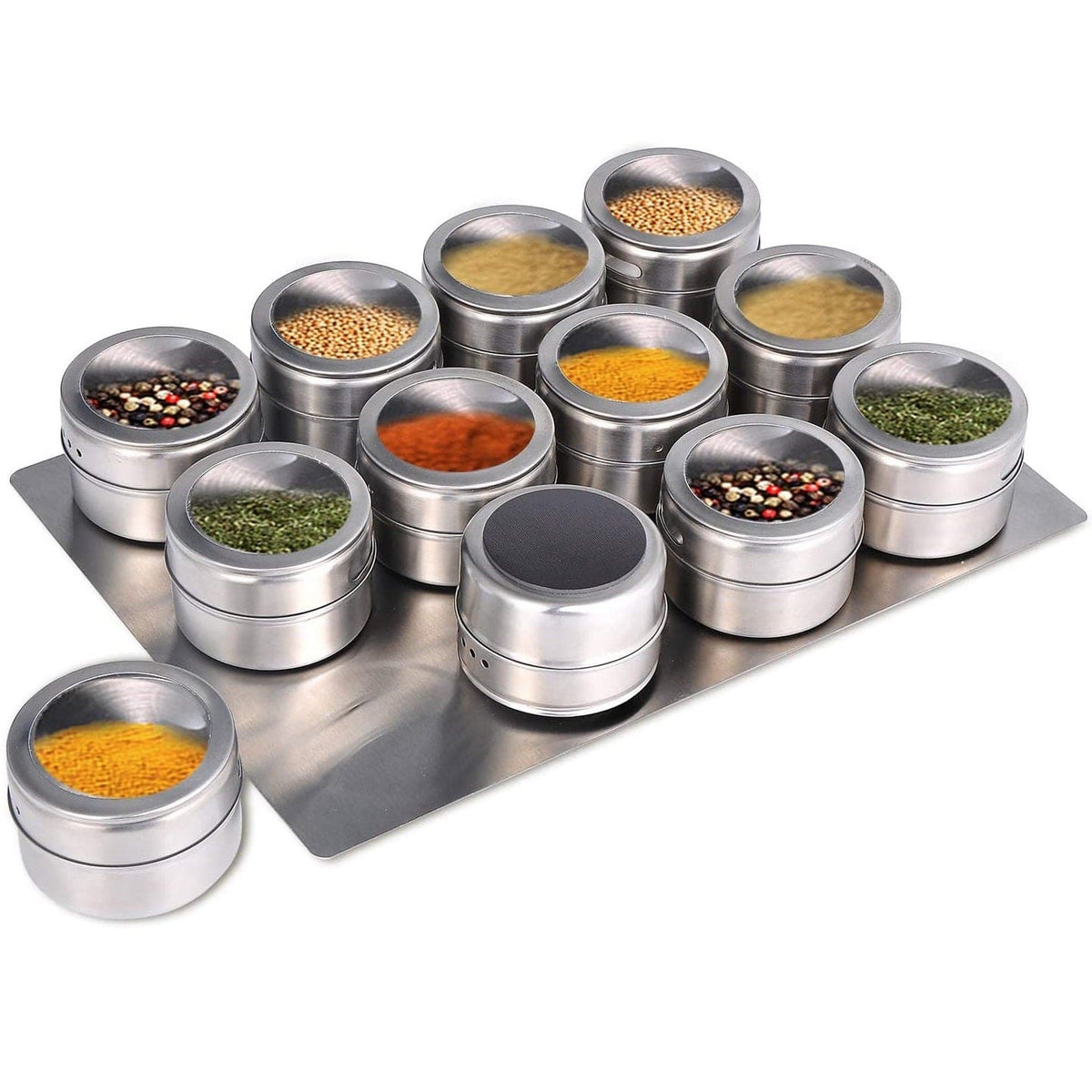 Pots de conservation en métal pour Épices Boîtes Hermétiques