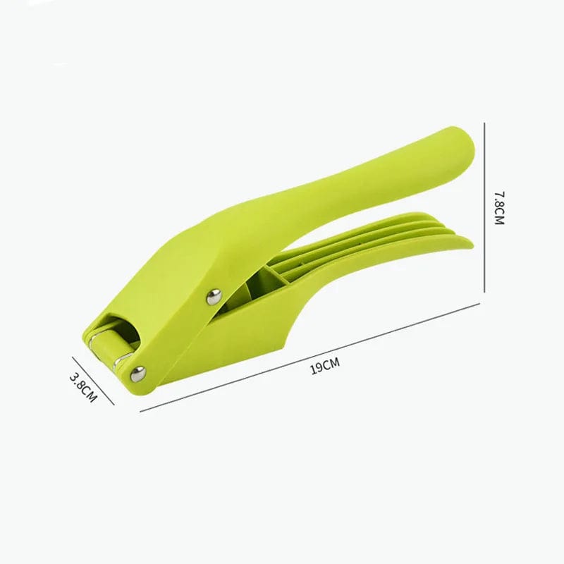 Presse-ail 2-en-1 en acier inoxydable pour écraser et trancher l'ail, presse-légume pour la cuisine à la maison Coupe Légumes