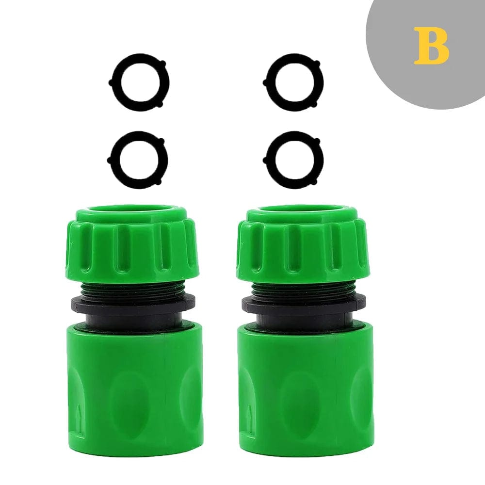 Raccord rapide en ABS pour tuyau d'arrosage de jardin - Set adaptateur double mâle 1/2"