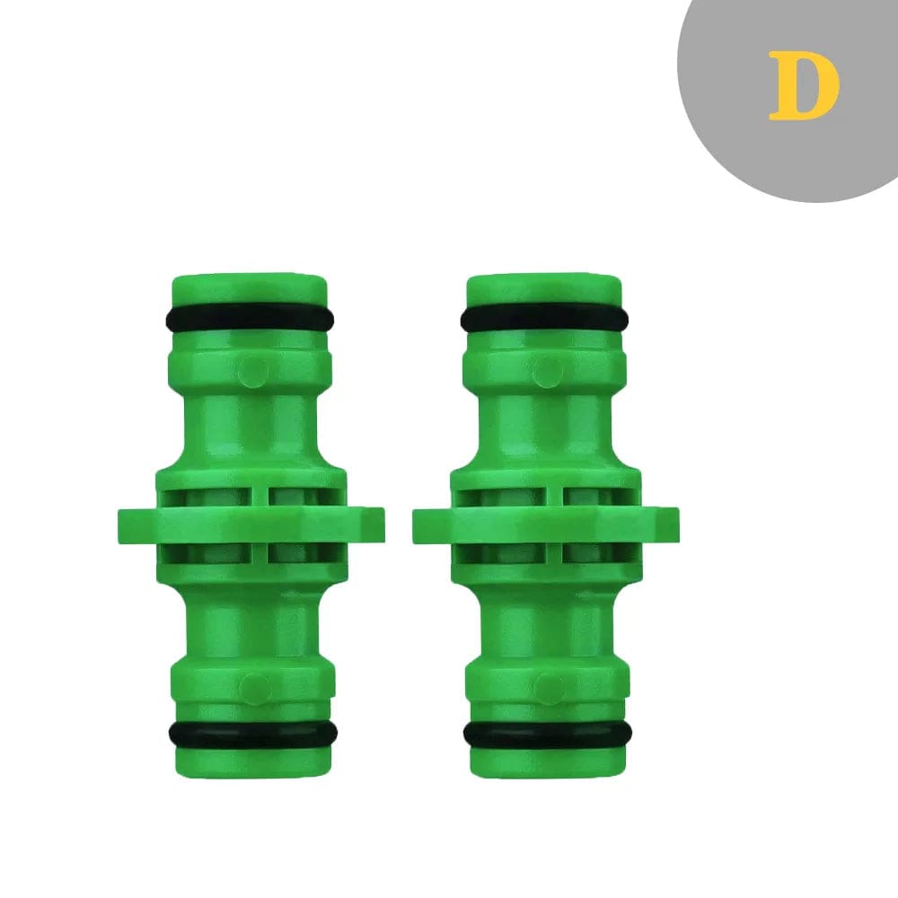 Raccord rapide en ABS pour tuyau d'arrosage de jardin - Set adaptateur double mâle 1/2"