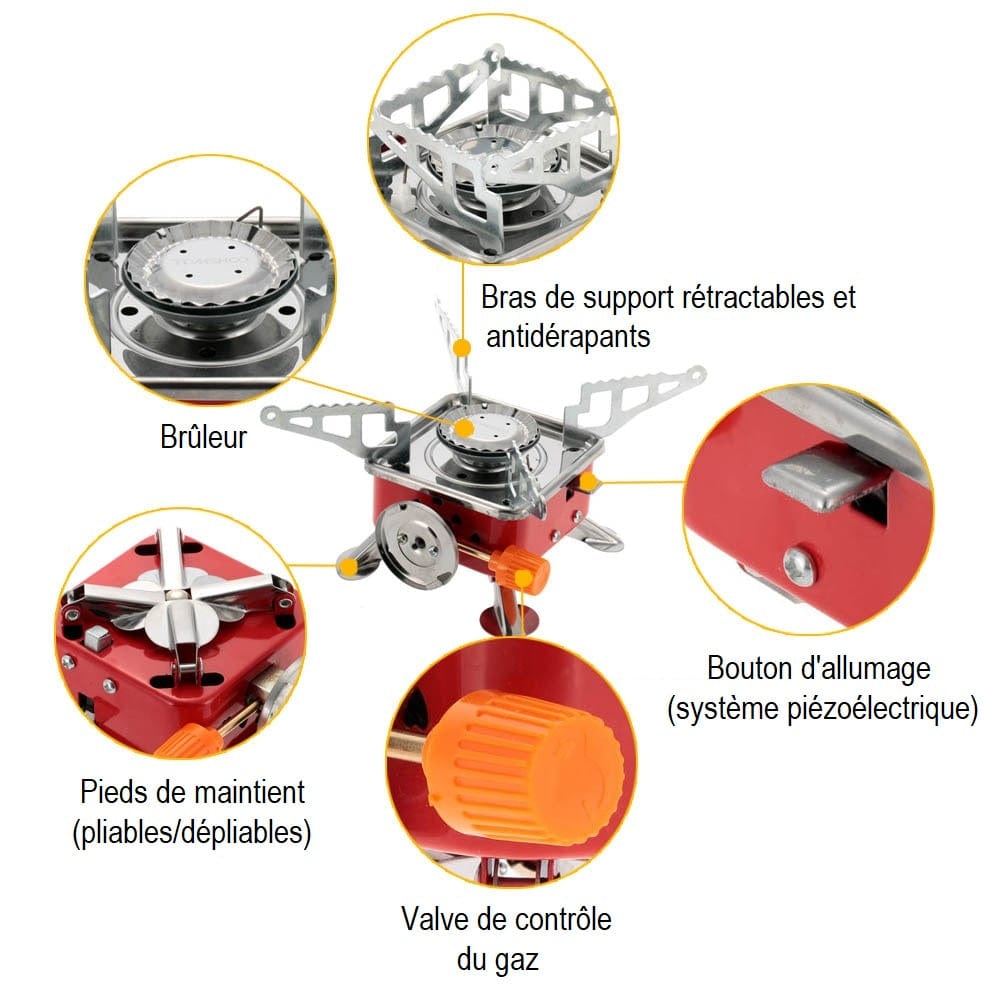 Réchaud à gaz portable 200002210