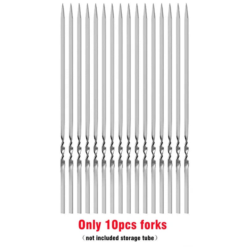 Brochettes de Barbecue réutilisables en acier inoxydable (Lots) barbecue