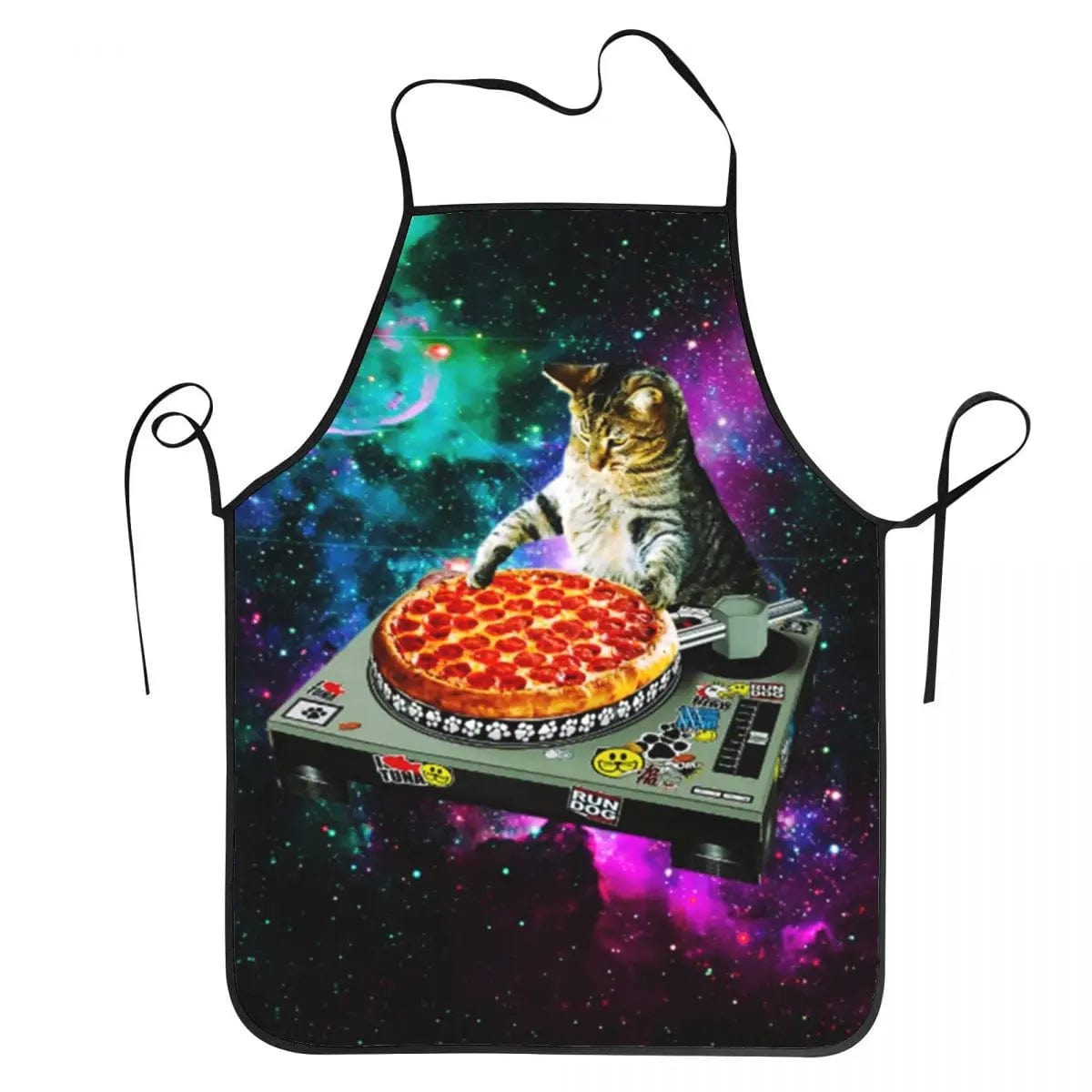 Tablier Cuisine Pizza Chat Espace Meme Unisexe - Humoristique pour Cuisinier tablier