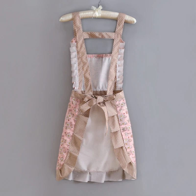 Tablier cuisine vintage années 50 traditionnel 100% coton tablier