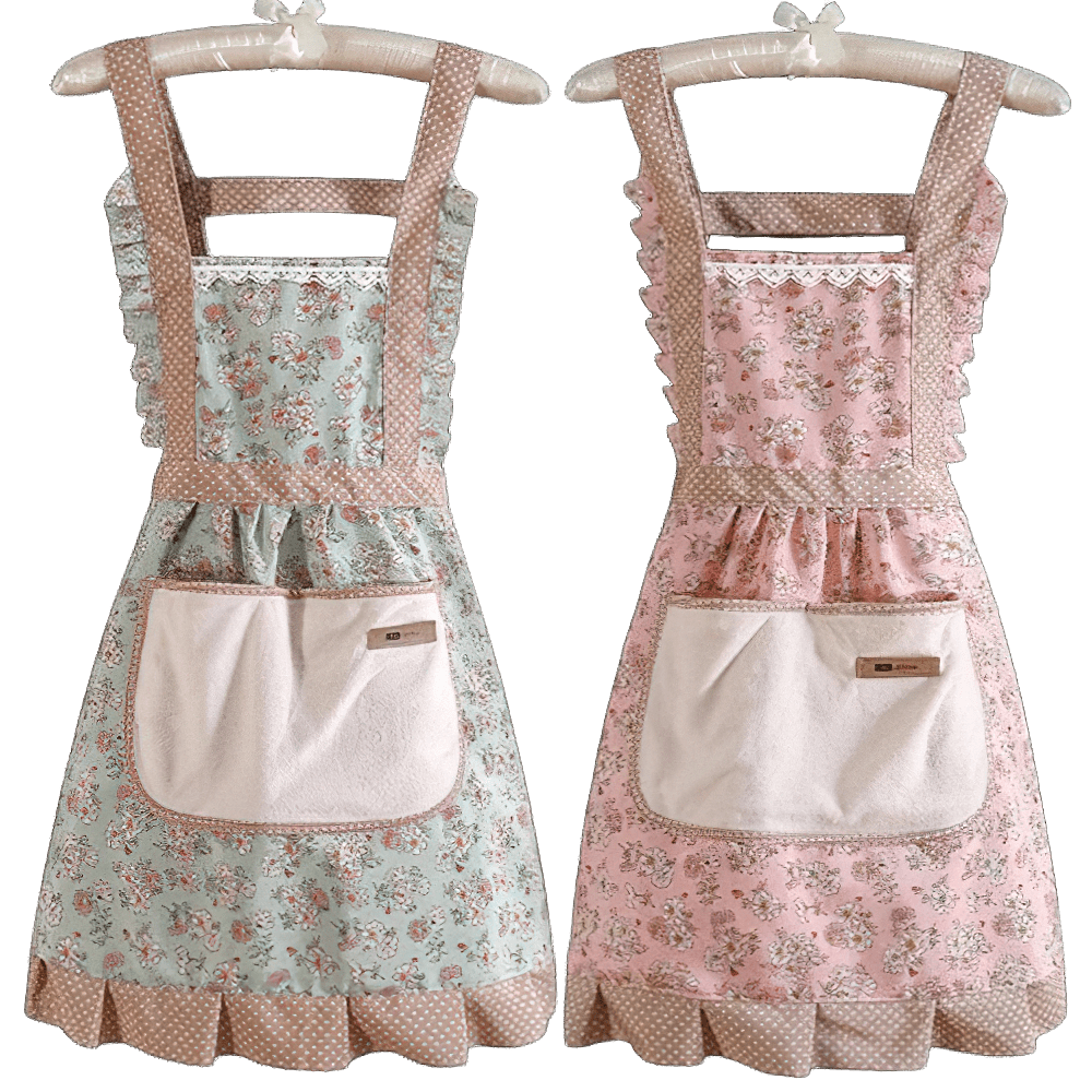 Tablier cuisine vintage années 50 traditionnel 100% coton tablier
