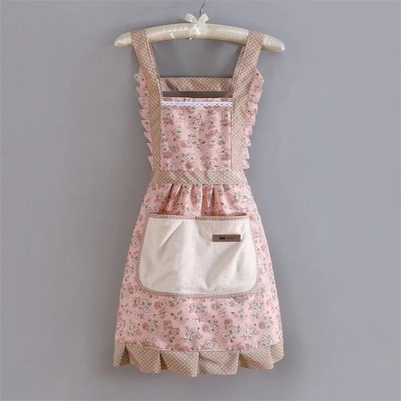 Tablier cuisine vintage années 50 traditionnel 100% coton tablier