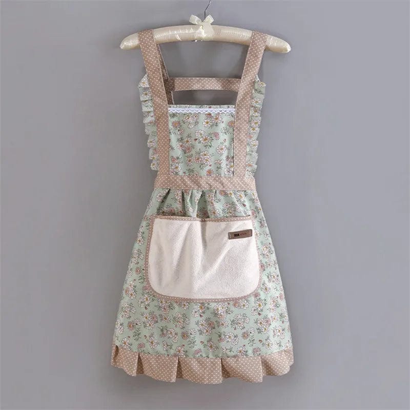 Tablier cuisine vintage années 50 traditionnel 100% coton tablier