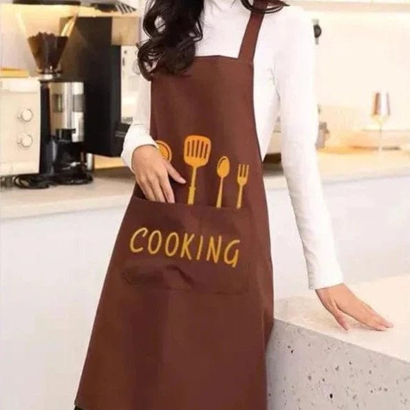 Tablier de Cuisine Classique "Cooking" en PVC Imperméable tablier
