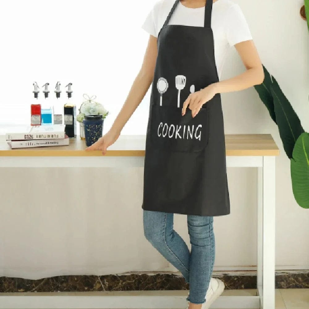 Tablier de Cuisine Classique "Cooking" en PVC Imperméable tablier