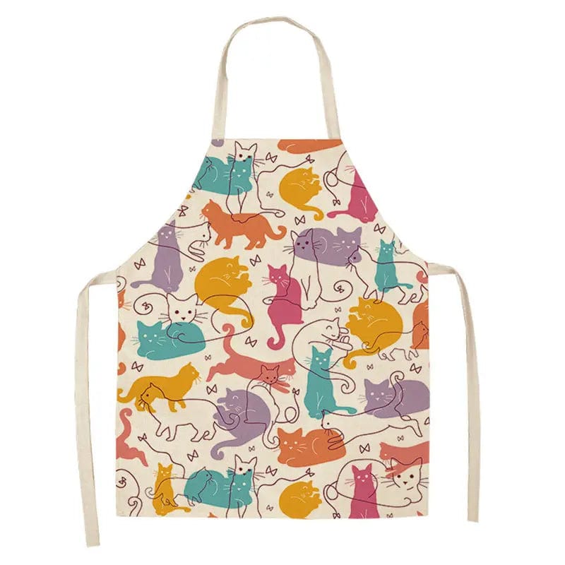 Tablier de cuisine - Dessins de Chats colorés tablier