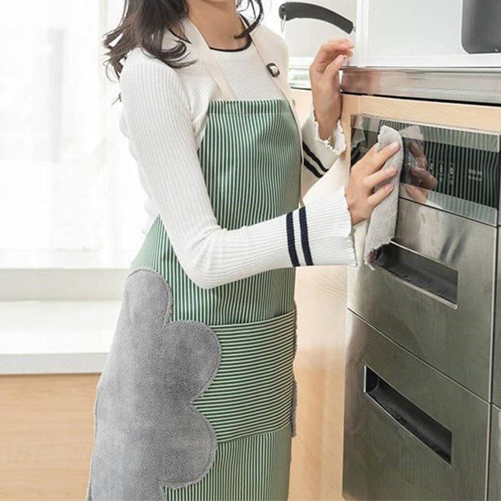 Tablier de cuisine imperméable et facile à nettoyer avec des surfaces essuie-mains tablier
