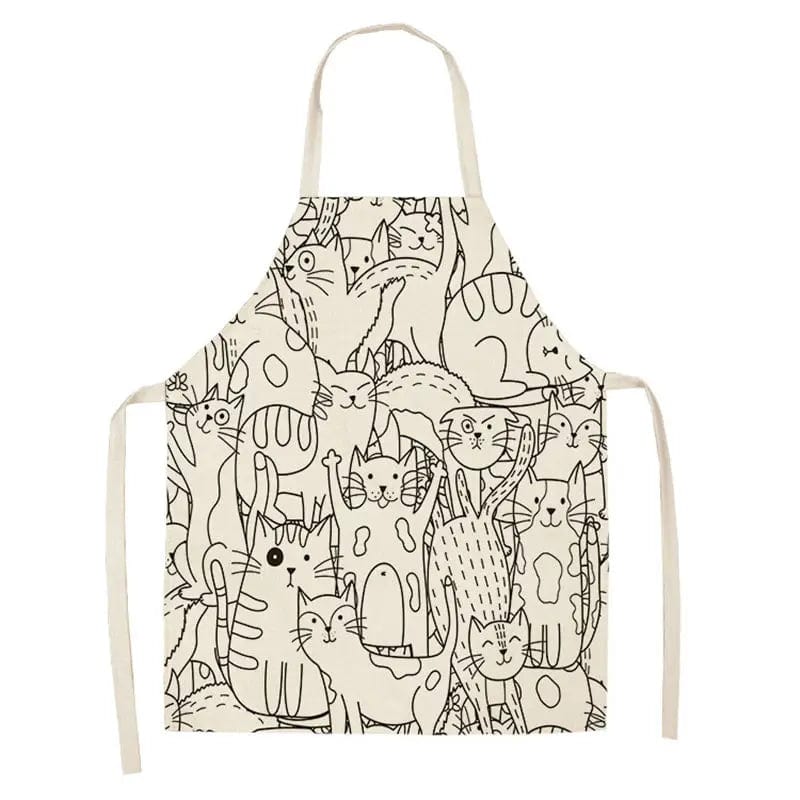 Tablier de Cuisine Imprimé de Chats tablier