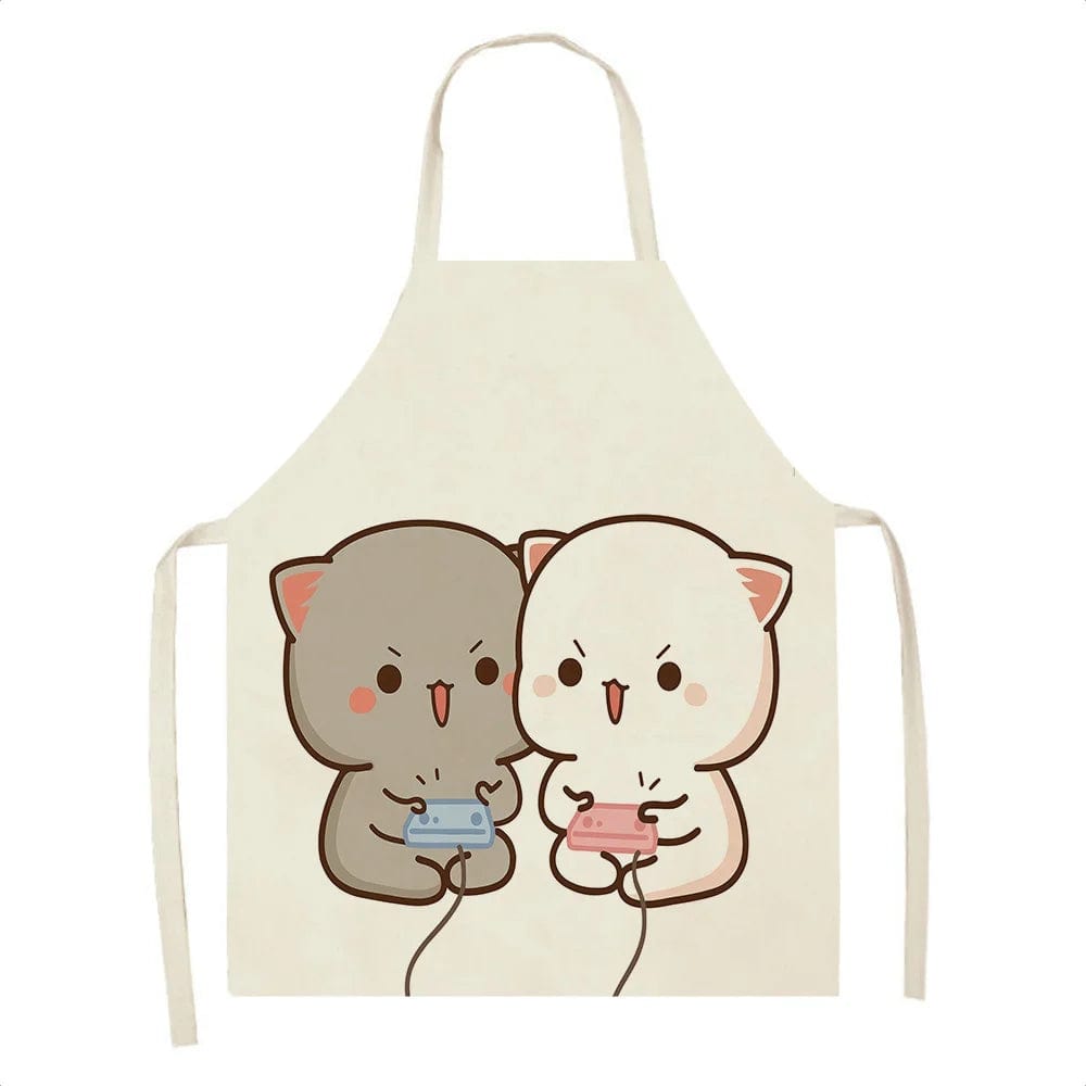 Tablier de Cuisine Kawaï Chats Cartoons Mignons - Taille Adulte tablier